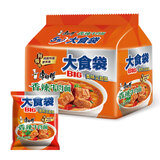 康师傅 方便面 大食袋泡面 香辣牛肉面5连包