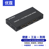 优霆4Khdmi切换器2x1信号自动识别选择二进一出光纤3.5音频接功放音箱1信号开时2信号来优先显示选择 HDMI切换器2进1标配 HDMI2.0版