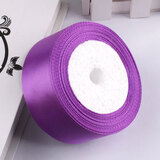 潘兰德 4cm宽丝带绸带缎带四厘米红彩带椅背带装饰用圣诞礼品蝴蝶结手工 深紫色