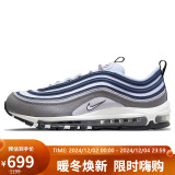 耐克NIKE休闲鞋男气垫AIR MAX 97 SE运动鞋DV7421-001蓝灰40.5