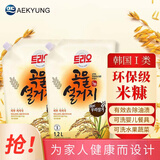 爱敬洗洁精洗涤灵大桶食用级进口洗碗液果蔬洗涤剂餐具水果醋食品级 米糠洗洁精袋装1.2L×2