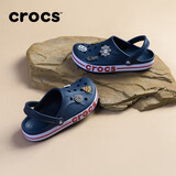 卡骆驰crocs洞洞鞋贝雅卡骆班轻便耐磨一脚蹬休闲鞋|205089 深蓝/辣椒红-4CC 46 /47(300mm)