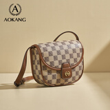 奥康（Aokang）包包女包托特单肩包经典复古斜挎包手提包生日礼物送女友送老婆 BG702700-卡其色