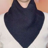 畅印新款时尚围脖男秋冬季保暖护颈韩版百搭脖套三角巾围巾防寒假领子 单件-纯色黑色