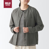 无印良品（MUJI）女式 法兰绒 立领衬衫 棕色 M 