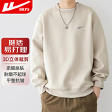 回力卫衣男圆领长袖t恤印花简约打底衫男春秋季休闲潮流外套男装