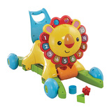 费雪（Fisher-Price儿童早教启蒙益智玩具 手推车4合1摇摇小狮子宝宝学步车DLW65