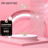 SWAROVSKI施华洛世奇浪漫粉天鹅手链轻奢节日生日礼物送女友 5472271  M码