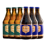 智美（Chimay）蓝帽/绿帽啤酒 330ml*6瓶 修道院精酿 比利时进口 两种口味