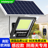颖朗太阳能灯户外照明灯庭院灯家用防水投光灯超亮大功率露营地路灯 【感应长续航】5米线+光照300平 20年专注~品质保证