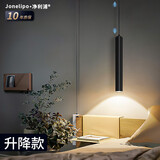 净利浦【美国普瑞芯片】全光谱护眼卧室床头吊灯长筒吊线灯餐厅灯具 升降款-暖白光5w-适用3-5平