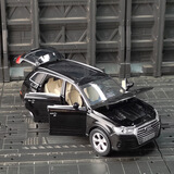 成真奥迪q7合金汽车模型玩具车1：32声光回力四开门男孩玩具 合金玩具 奥迪Q7黑色