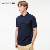 LACOSTE法国鳄鱼男装休闲简约舒适圆领短袖POLO衫|PH5961 166/藏青色 3 /S/参考身高170