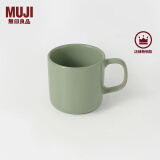 无印良品（MUJI）炻瓷 马克杯 家用水杯办公室咖啡杯 薄荷绿 270ml