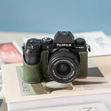 瑾声 富士XS10XS20相机保护套XT5XT30二代xt20xt10XT4xh2s底座皮套相机包配件包保护套 xs20 绿色保护套