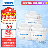 飞利浦（PHILIPS）净水壶滤水壶过滤水壶净水器滤水器过滤器滤芯 飞利浦通用滤芯【3只装】