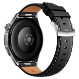 威千图适用华为手表表带GT6/6pro/GT5/5pro/Watch5/4pro/GT4真皮表带46表盘  平尾曜石黑 按压款官方同款