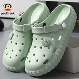 大嘴猴大嘴猴踩屎感凉拖鞋居家户外防滑情侣外穿女洞洞鞋沙滩凉鞋男防臭 绿色 37-38