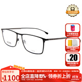 雨果博斯（HUGO BOSS）明星同款 近视眼镜框男女光学可配商务镜框轻质钛架0976 003 57MM