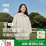 森马（Semir）梅花系列外套女宽松插肩袖刺绣2024秋季休闲连帽夹克109524108001