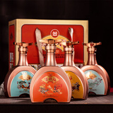 泸州老窖老窖 泸州福 古颂四禧 浓香型白酒  四大名著收藏礼盒 52%vol 500mL 4瓶 礼盒装