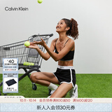 Calvin Klein内衣【摩登引力带】女士本命年ck家居外穿睡裤辣妹运动短裤QS5982 001-太空黑 M