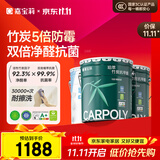 嘉宝莉内墙乳胶漆竹炭抗甲醛五合一墙面漆防霉油漆涂料60KG/45L底面套装