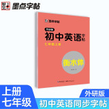 墨点字帖 2024年 外研版英语 七年级上册 外研社英语教材三年级起点 初中生英语同步描摹字帖 初一英语钢笔字帖衡水体 视频版