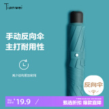 天玮伞业（Tianwei umbrella）雨伞手动加大版男士商务折叠防风三折晴雨伞双人伞便携定制