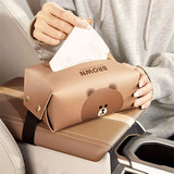 范爷家车载纸巾盒创意可爱车内抽纸盒汽车上收纳纸巾包车用扶手箱纸抽盒