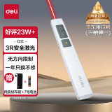 得力(deli)激光笔 360度控制翻页演讲笔 ppt翻页课件笔激光翻页笔翻页笔教师用 逗猫笔红光 白色 2802