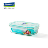 Glasslock韩国进口钢化玻璃保鲜盒长方形便当盒加厚耐摔饭盒碗 400ml