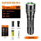 神火（SupFire）L6强光手电筒远射超亮LED充电家用户外防身巡逻26650电池灯 L6-5W+1节电池