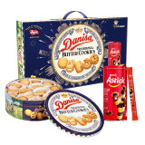 皇冠（danisa）丹麦曲奇饼干681g礼盒装加爱时乐150g 零食礼包送礼团购 丹麦进口