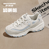 斯凯奇奶茶熊 |秋季复古潮流熊猫老爹鞋透气情侣男女增高运动鞋896276