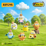 52TOYS Bob-Tim小黄人好朋友在一起搪胶毛绒挂件盲盒整盒6只中秋节礼品