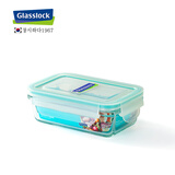 Glasslock韩国进口钢化玻璃保鲜盒长方形便当盒加厚耐摔饭盒碗 430ml