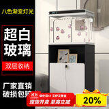 森森（SUNSUN）鱼缸水族箱客厅家用生态桌面金鱼缸免换水懒人鱼缸一体缸自循环 48cm长鱼缸+豪华底柜