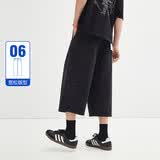 太平鸟男装牛仔裤夏水洗中短裤宽松七分牛仔裤潮牌时尚简约 牛仔灰色第一批（阔型） 31