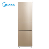 美的（Midea）213升三门三温区租房家用小冰箱三开门大容量中门软冷冻节能省电低音BCD-213TM(E)以旧换新