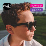 REAL SHADES儿童太阳镜 男女童防紫外线宝宝防晒墨镜炫酷系列 磨砂黑 4岁+