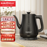 金灶（KAMJOVE）茶艺专用电热水壶长嘴烧水壶家用1.5L大容量电水壶开水壶 T-94 黑色