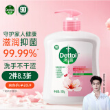 滴露（Dettol）健康抑菌洗手液滋润倍护500g 消毒抑菌99.99% 儿童适用不含酒精