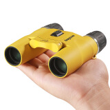雷龙（leaysoo）悦影橙色10X25便携高清高倍微光可视户外演唱会球赛双筒望远镜