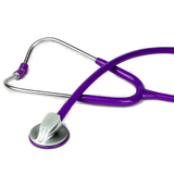 HMYL 华美医用听诊器专业型医用心肺音听诊单面听筒听诊器 可刻字刻标 紫色 普盒装