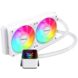 大水牛（BUBALUS）凌霜240A白色 CPU水冷散热器（无限镜ARGB神光同步/一体式/支持IntelLGA2011/AMD/多平台/PWM） 