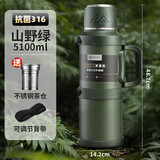 PAKCHOICE保温壶杯大容量保温保冷水壶316不锈钢户外便携旅行车载暖水壶