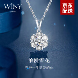 唯一（Winy）999足银项链女士高级感轻奢吊坠时尚饰品生日礼物送女朋友老婆 【精美玫瑰花礼盒+证书+项链】