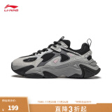 李宁（LI-NING）CF溯千行策2-川西墨石丨休闲运动鞋女鞋柔软减震回弹户外徒步鞋 砖灰色/黑色-8 35