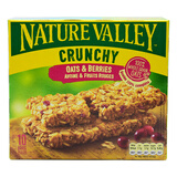 天然山谷进口香脆燕麦棒谷物棒能量棒代餐饼干42g*5小包 /盒NatureValley 浆果味 210g*1盒 【26年2月到期】